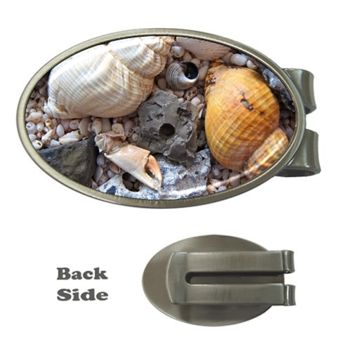 Beach Treasures Money Clip (Oval) from ArtsNow.com Front