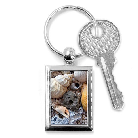 Beach Treasures Key Chain (Rectangle) from ArtsNow.com Front