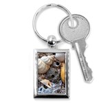 Beach Treasures Key Chain (Rectangle)