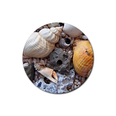 Beach Treasures Drink Coaster (Round) from ArtsNow.com Front