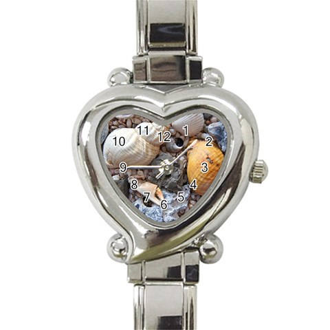 Beach Treasures Heart Italian Charm Watch  from ArtsNow.com Front