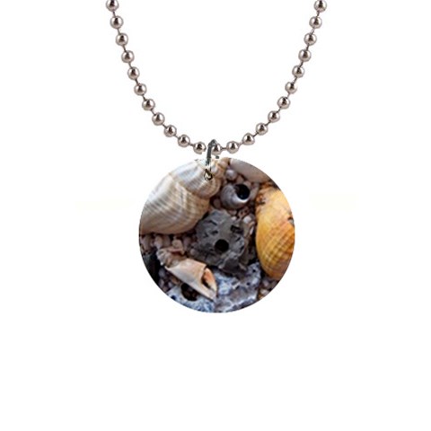 Beach Treasures Button Necklace from ArtsNow.com Front