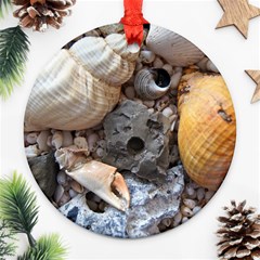 Beach Treasures Round Ornament (Two Sides) from ArtsNow.com Front