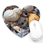 Beach Treasures Mouse Pad (Heart)