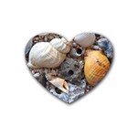 Beach Treasures Drink Coasters 4 Pack (Heart) 