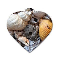 Beach Treasures Dog Tag Heart (Two Sided) from ArtsNow.com Front