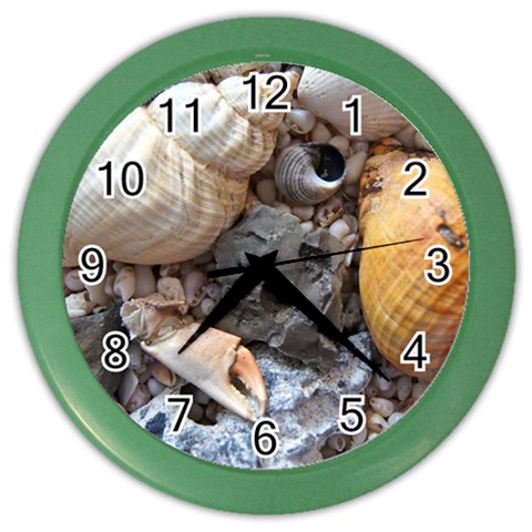 Beach Treasures Wall Clock (Color) from ArtsNow.com Front