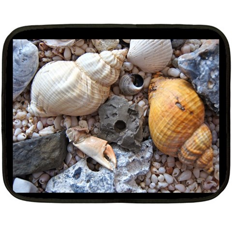 Beach Treasures Mini Fleece Blanket (Two Sided) from ArtsNow.com 35 x27  Blanket Front