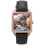 Beach Treasures Rose Gold Leather Watch 