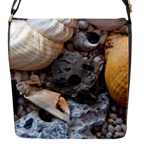 Beach Treasures Flap Closure Messenger Bag (Small) from ArtsNow.com Front