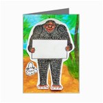 2 Yowie H,text & Furry In Outback, Mini Greeting Card (8 Pack)