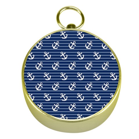 Boat Anchors Gold Compass from ArtsNow.com Front