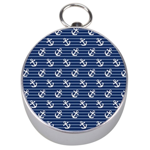 Boat Anchors Silver Compass from ArtsNow.com Front