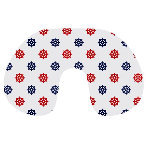 Boat Wheels Travel Neck Pillow from ArtsNow.com Front