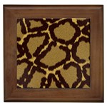 Leopard Print Design Framed Tile