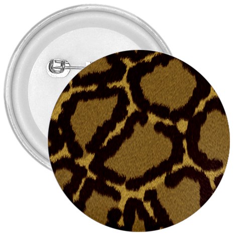 Leopard Print Design 3  Button from ArtsNow.com Front