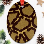 Leopard Print Design Ornament (Oval)