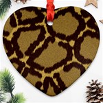 Leopard Print Design Ornament (Heart)