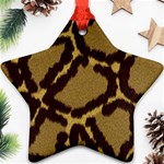 Leopard Print Design Ornament (Star)