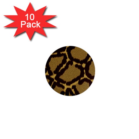 Leopard Print Design 1  Mini Button (10 pack)  from ArtsNow.com Front