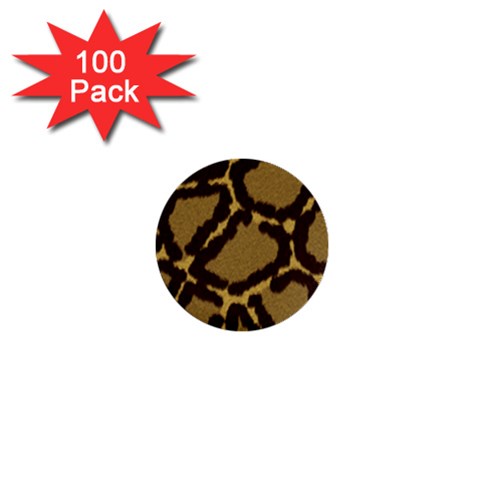 Leopard Print Design 1  Mini Button (100 pack)  from ArtsNow.com Front