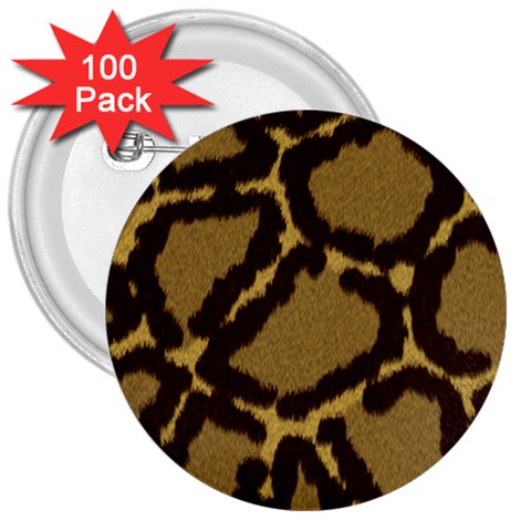 Leopard Print Design 3  Button (100 pack) from ArtsNow.com Front