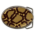 Leopard Print Design Belt Buckle