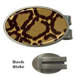 Leopard Print Design Money Clip (Oval)