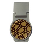 Leopard Print Design Money Clip (Round)