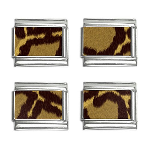 Leopard Print Design 9mm Italian Charm (4 pack) from ArtsNow.com Front