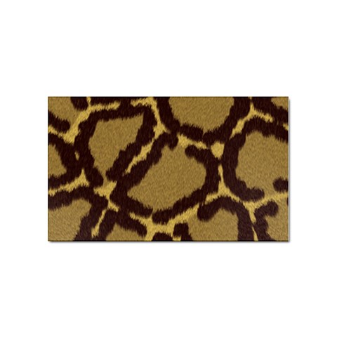 Leopard Print Design Sticker (Rectangular) from ArtsNow.com Front