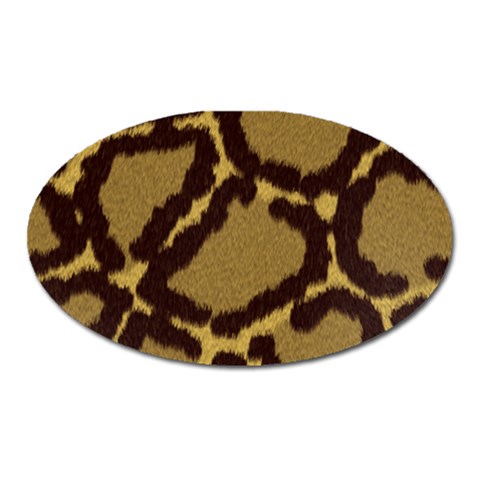 Leopard Print Design Magnet (Oval) from ArtsNow.com Front