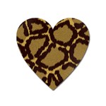 Leopard Print Design Magnet (Heart)