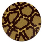 Leopard Print Design Magnet 5  (Round)