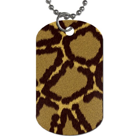 Leopard Print Design Dog Tag (One Side) from ArtsNow.com Front