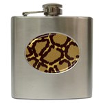 Leopard Print Design Hip Flask (6 oz)