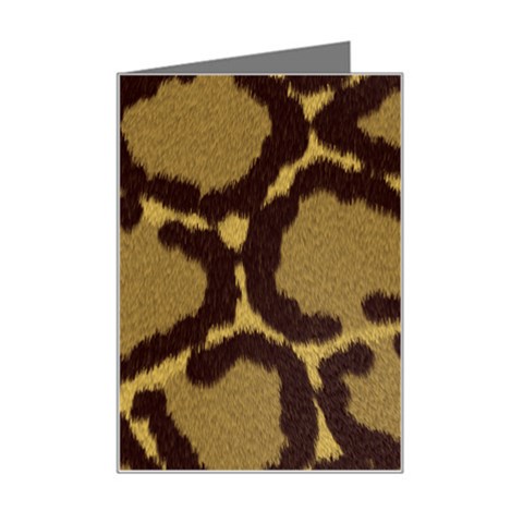 Leopard Print Design Mini Greeting Card from ArtsNow.com Left