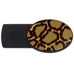 Leopard Print Design USB Flash Drive Oval (2 GB)