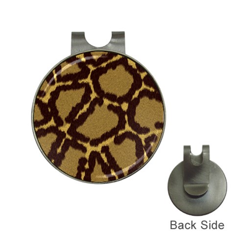 Leopard Print Design Golf Ball Marker Hat Clip from ArtsNow.com Front