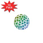 Rainbow Bubbles Design 1  Mini Button (10 pack) 