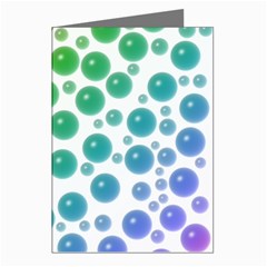 Rainbow Bubbles Design Greeting Cards (Pkg of 8) from ArtsNow.com Left