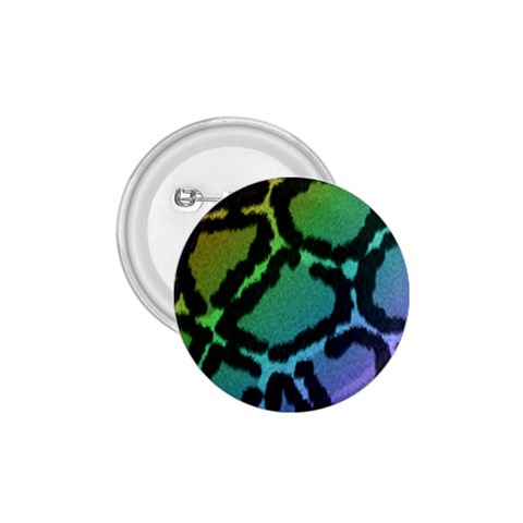 Cool Rainbow Leopard Print Design 1.75  Button from ArtsNow.com Front
