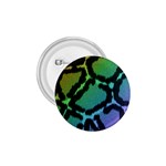 Cool Rainbow Leopard Print Design 1.75  Button