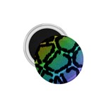 Cool Rainbow Leopard Print Design 1.75  Magnet