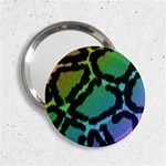Cool Rainbow Leopard Print Design 2.25  Handbag Mirror