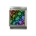 Cool Rainbow Leopard Print Design Italian Charm (13mm)