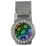 Cool Rainbow Leopard Print Design Money Clip (CZ)