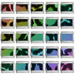 Cool Rainbow Leopard Print Design 9mm Italian Charm (25 pack)