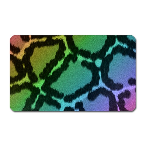 Cool Rainbow Leopard Print Design Magnet (Rectangular) from ArtsNow.com Front