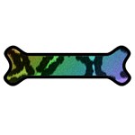 Cool Rainbow Leopard Print Design Magnet (Dog Bone)